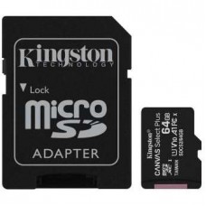 Card de memorie Kingstone MICRO SDXC 64GB UHS-I/W/ADAPTER