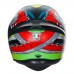 Casca Moto Full-Face AGV K1 S DUNDEE MATT LIME  RED, omologare E2206 marime L