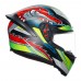 Casca Moto Full-Face AGV K1 S DUNDEE MATT LIME  RED, omologare E2206 marime L