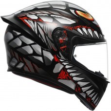 Casca Moto Full-Face AGV K1 S Lyzard Black Grey Red, omologare E2206, marime M