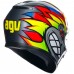 Casca Moto Full-Face AGV K3 E2206 BIRDY 2.0 GREY / YELLOW / RED, omologare E2206, ochelari de soare, marime L