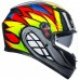 Casca Moto Full-Face AGV K3 E2206 BIRDY 2.0 GREY / YELLOW / RED, omologare E2206, ochelari de soare, marime M