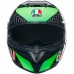 Casca Moto Full-Face AGV K3 E2206 KAMALEON BLACK / RED / GREEN, omologare E2206, ochelari de soare, pinlock marime L