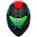 Casca Moto Full-Face AGV K3 E2206 KAMALEON BLACK / RED / GREEN, omologare E2206, ochelari de soare, pinlock marime L