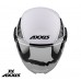 Casca Open face moto scuter Axxis Metro alb lucios, M 57-58cm