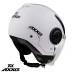 Casca Open face moto scuter Axxis Metro alb lucios, M 57-58cm