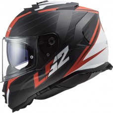 Casca moto LS2 FF800 STORM II Nerve Matt Black Red, include ochelari de soare si pinlock, marime L
