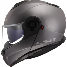 Casca moto Flip-up LS2 FF908 Strobe II Matt Titanium marime L