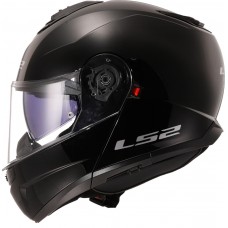 Casca moto Flip-up LS2 FF908 Strobe II Gloss Black marime L