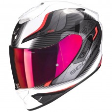 Casca moto integrala SCORPION EXO-1400 EVO AIR ATTUNE WHITE RED marime L