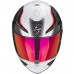 Casca moto integrala SCORPION EXO-1400 EVO AIR ATTUNE WHITE RED marime L