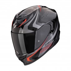 Casca moto SCORPION EXO-520 EVO AIR Terra Black-Silver-Red marime L