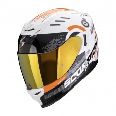 Casca moto SCORPION EXO-520 EVO AIR Titan White-Orange marime L