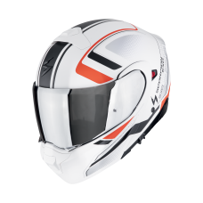 Casca moto Flip-up Scorpion Exo-930 Evo Ardens Matt White-Black-Red, include pinlock si ochelari de soare marime L