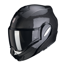 Casca modulara flip-back SCORPION EXO-TECH Evo Solid Black Carbon marime XL