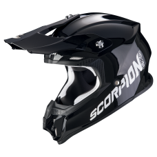 Casca moto SCORPION VX-16 Evo Air Solid Black-White marime L