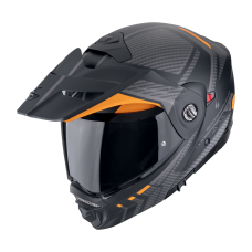 Casca moto Flip-up Scorpion ADX-2 Lewis Matt Black/Orange marime M