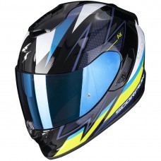 Casca moto integrala Scorpion EXO-1400 Evo Air THELIOS Black Blue Neon Yellow marime L