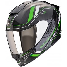 Casca moto SCORPION EXO-1400 EVO II Carbon AIR Mirage Black/Green include si viziera fumurie marime L