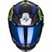 Casca moto integrala SCORPION EXO-491 SPIN BLACK / BLUE / NEON YELLOW marime M