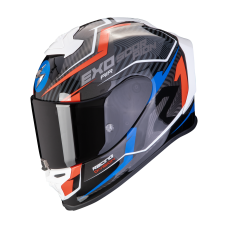 Casca moto integrala SCORPION EXO-R1 EVO AIR COUP BLACK/RED/BLUE, include si viziera fumurie, marime L