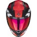 Casca moto integrala SCORPION EXO-R1 EVO CARBON AIR SUPRA BLACK / RED, include si viziera fumurie, marime M