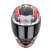 Casca moto integrala SCORPION EXO-R1 EVO AIR ZACCONE REPLICA SILVER / BLACK / RED, include si viziera fumurie marime L