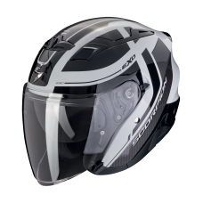 Casca open face/jet SCORPION EXO-230 Pul Grey-Black, include ochelari de soare, marime L