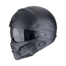 Casca moto SCORPION EXO-Combat II Spiderweb Matt Black-Silver marime L