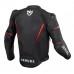 Geaca moto piele Armure Hamo AAA Black / Red, incluse si mesada termica, marime S