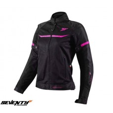 Geaca (jacheta) femei Racing vara Seventy model SD-JR30.2 Mojave culoare: negru/fuchsia (roz) marime L