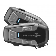 Sistem de comunicare moto Interphone U-com 6R Dual Pack, Conferinta de pana la 2 rideri simultan, distanta 1Km