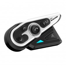 Sistem de comunicare moto intercom Wayxin R15 Single Pack, Conferinta de pana la 2 rideri simultan, distanta 1200m, FM, music sharing, pairing universal, 4 fete interschimbabile