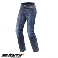 Blugi (jeans) moto barbati Seventy model SD-PJ2 tip Regular fit culoare: albastru (cu insertii Aramid Kevlar) marime XL