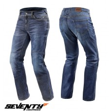 Blugi (jeans) moto barbati Seventy model SD-PJ2 tip Regular fit culoare: albastru (cu insertii Aramid Kevlar) marime M